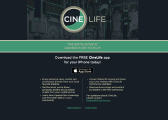 CineLife Landing Page