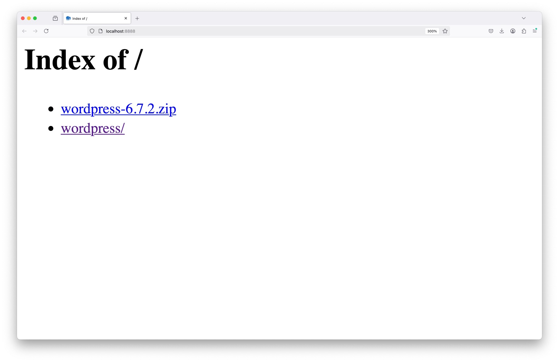Finder showing the default WordPress folder being moved into the MAMP htdocs directory on Mac