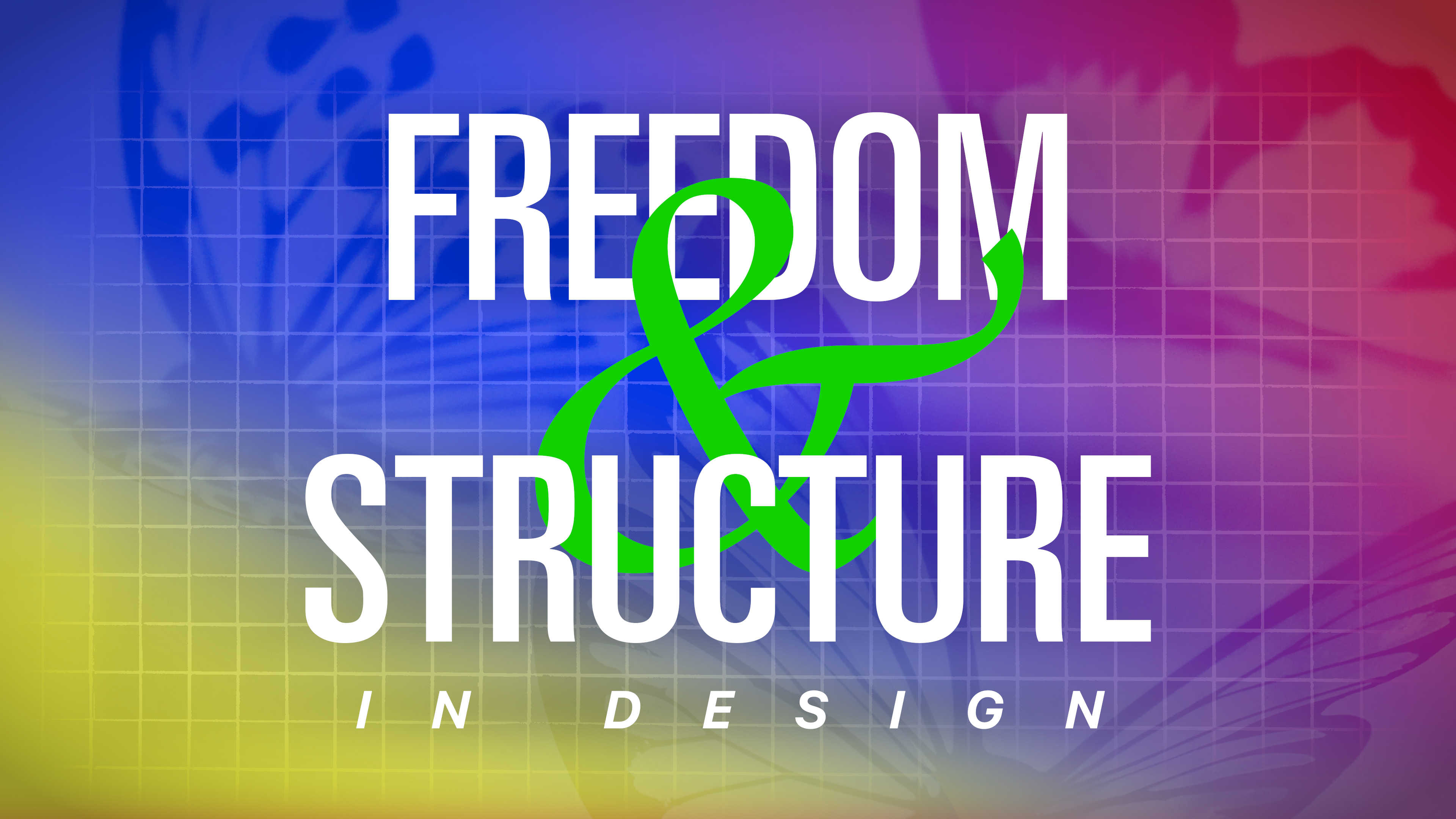 Abstract cover and title image representing freedom and structure in design