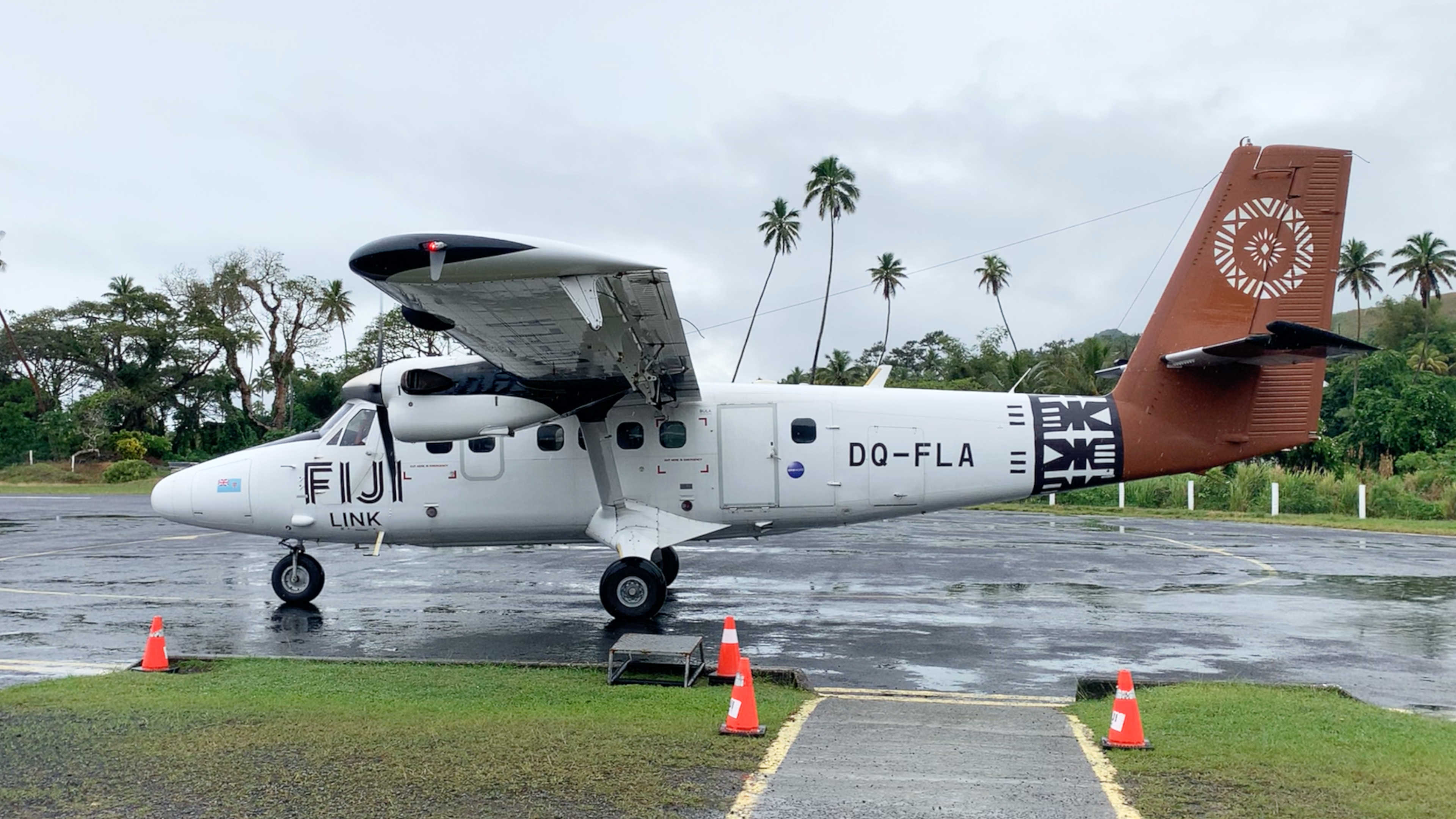 A small Fiji Link airplane