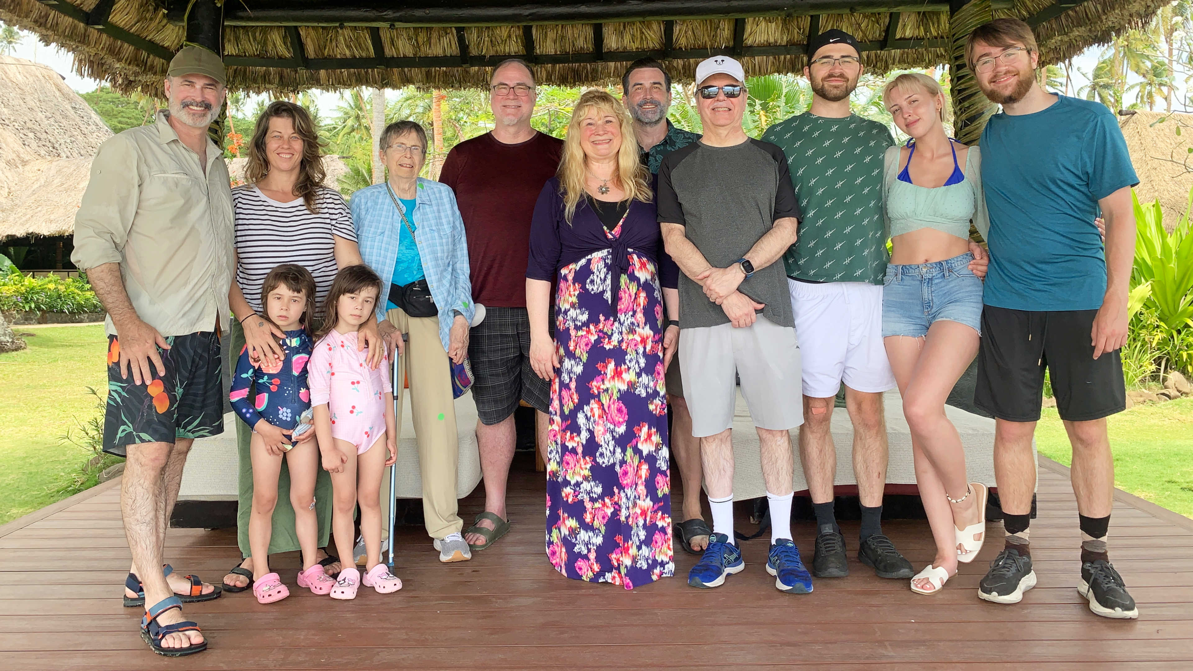 Selfie in front of our bure