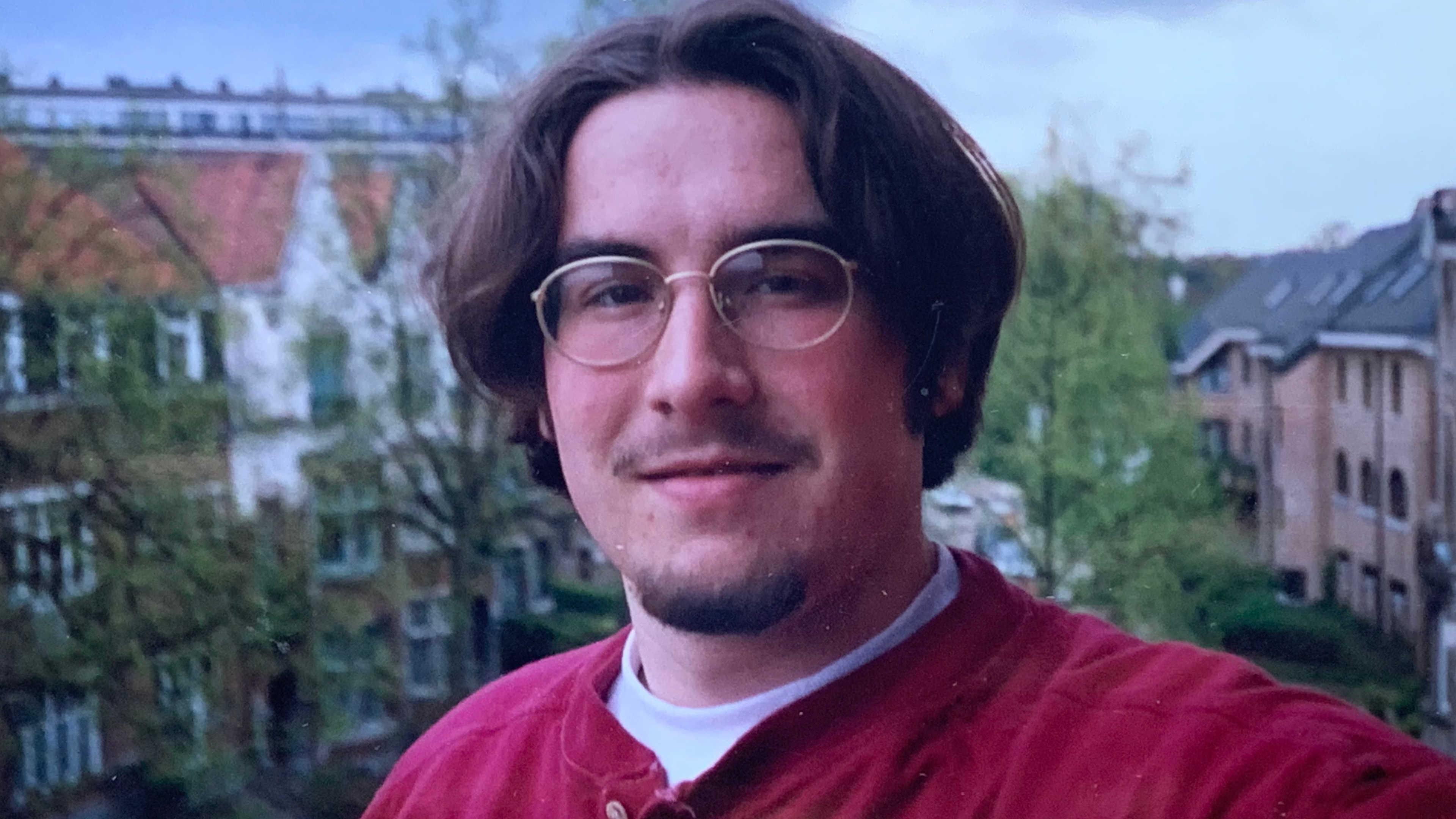 A selfie from my towhnouse terrace in Brussels