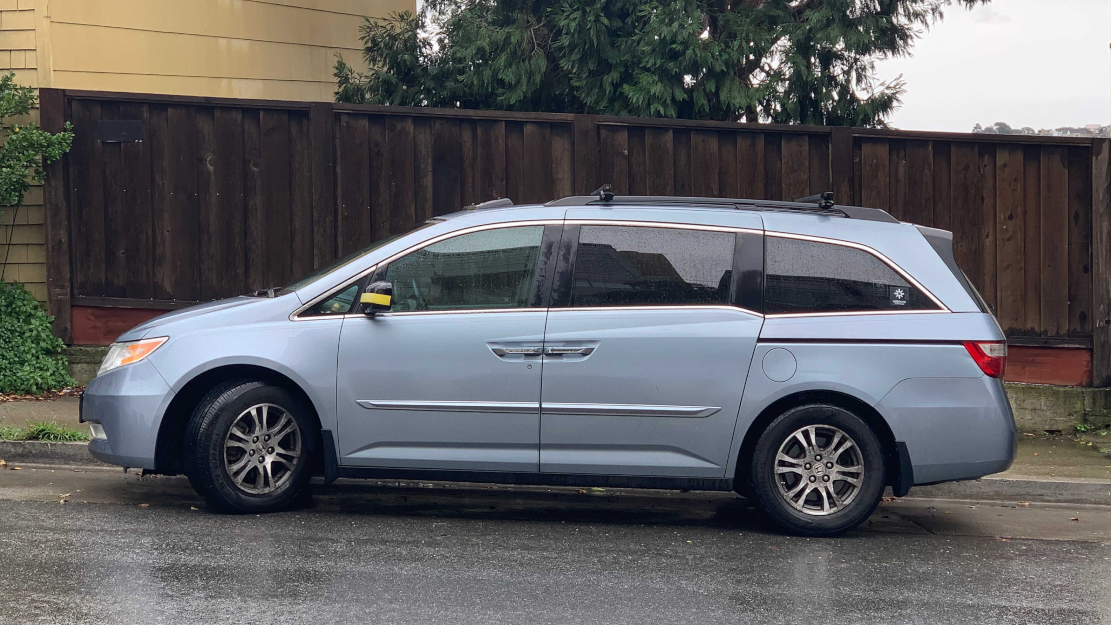 My Honda Odyssey parked on the street