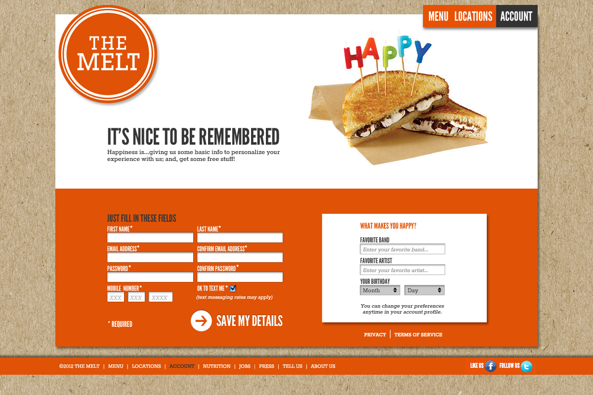 The Melt - Account